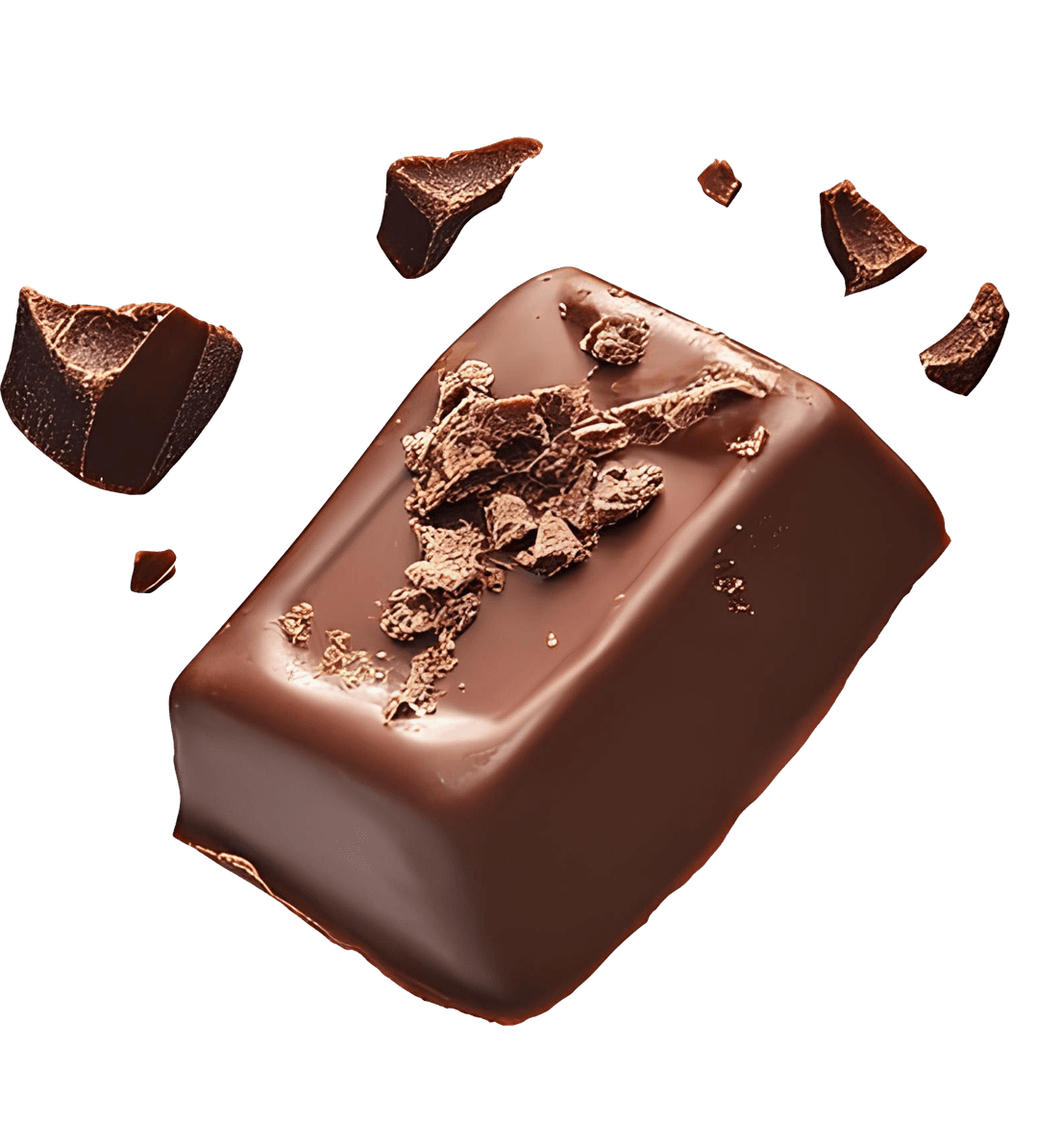 sliced chocolate